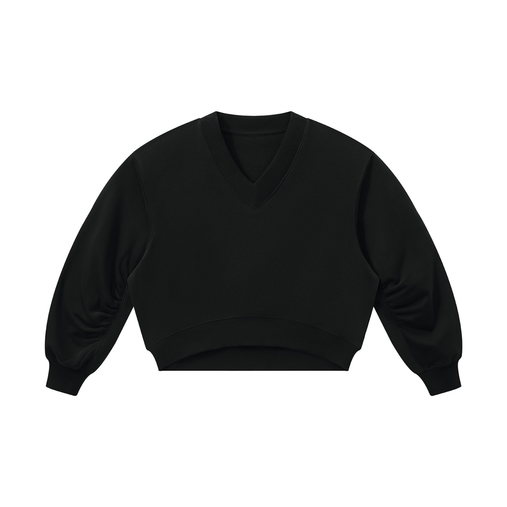 Women’s Crop V-Neck Sweatshirt