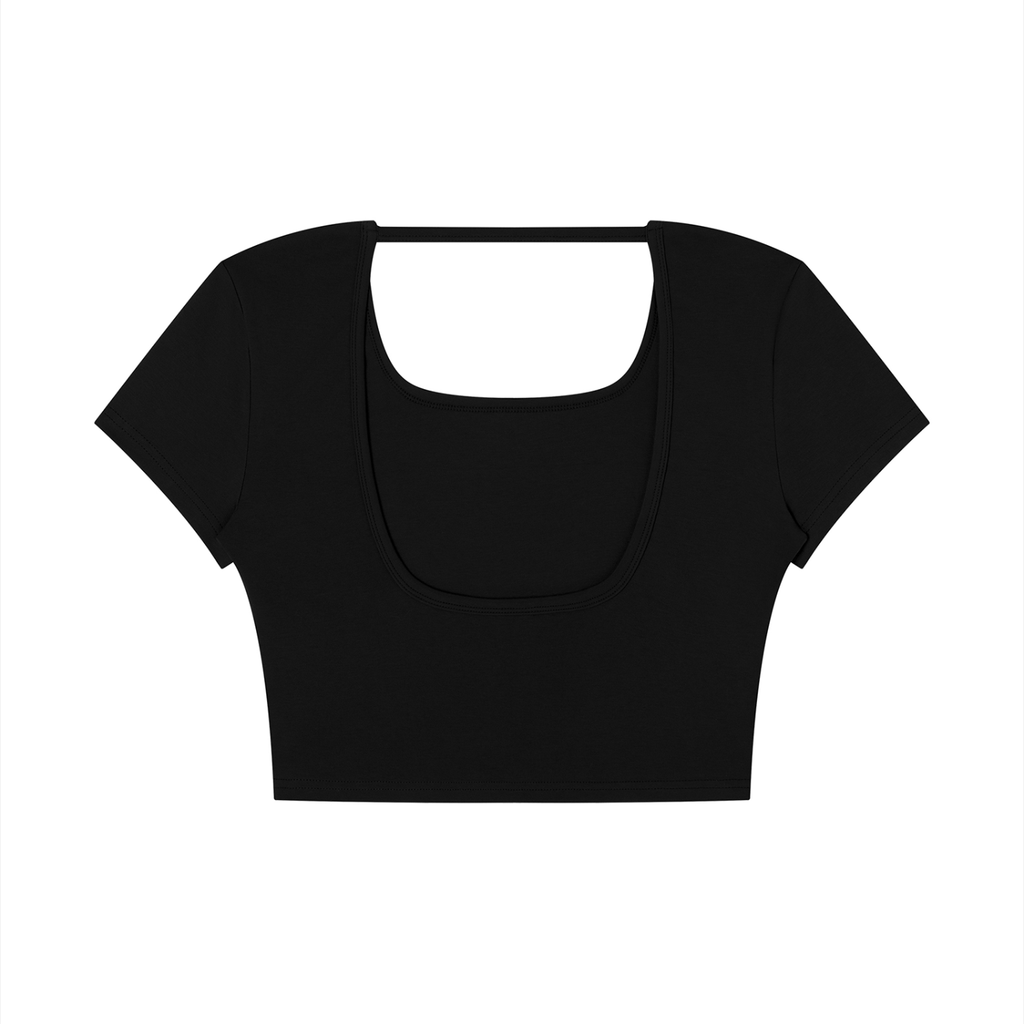AfroDziak Women's Square Neck Crop T-Shirt