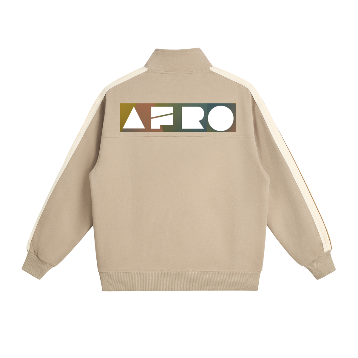 AfroDziak Side-Stripe Stand Collar  Jacket