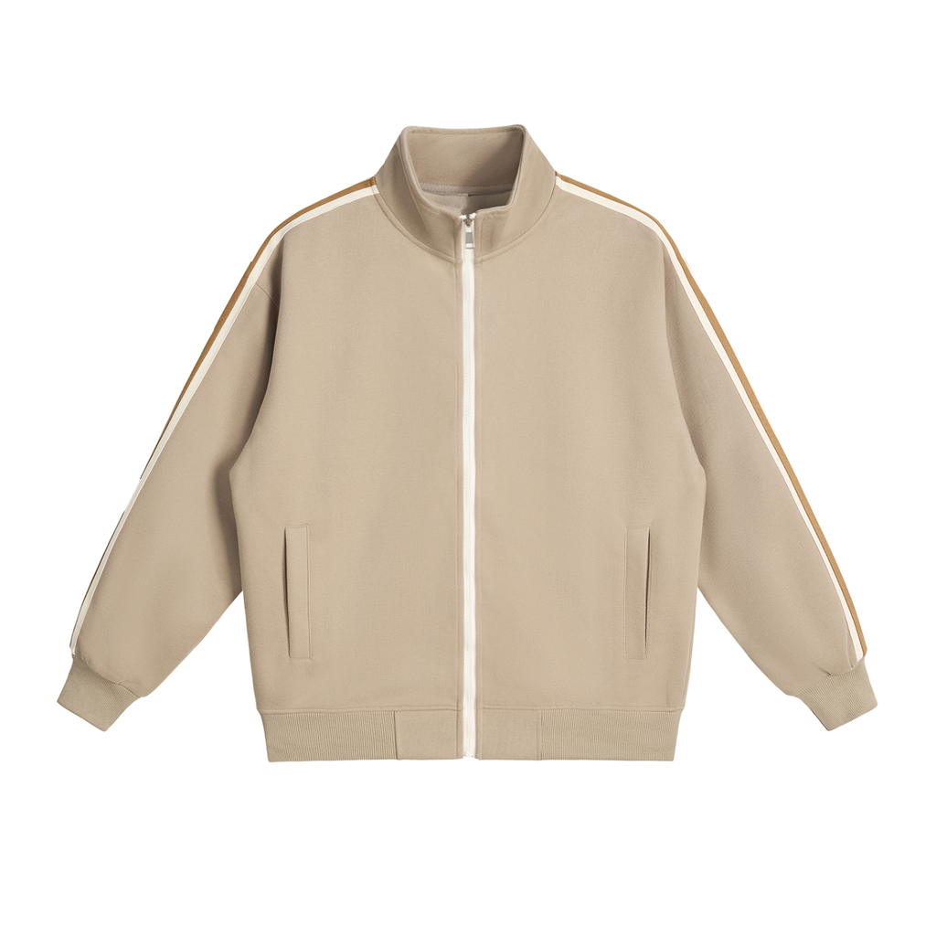 AfroDziak Side-Stripe Stand Collar  Jacket