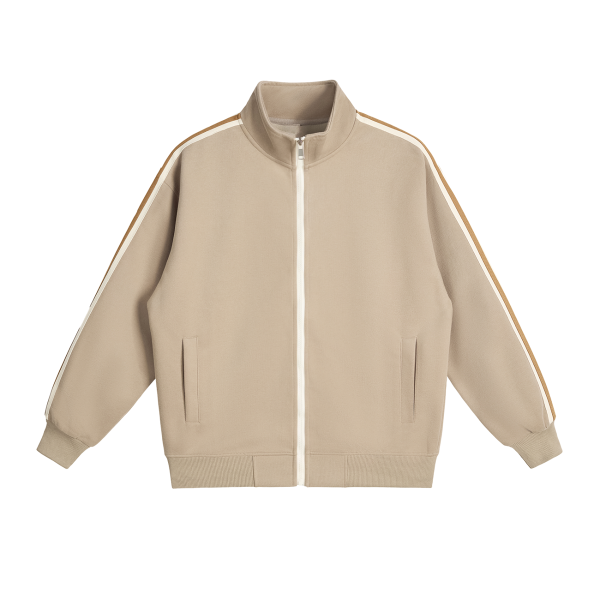 AfroDziak Side-Stripe Stand Collar  Jacket