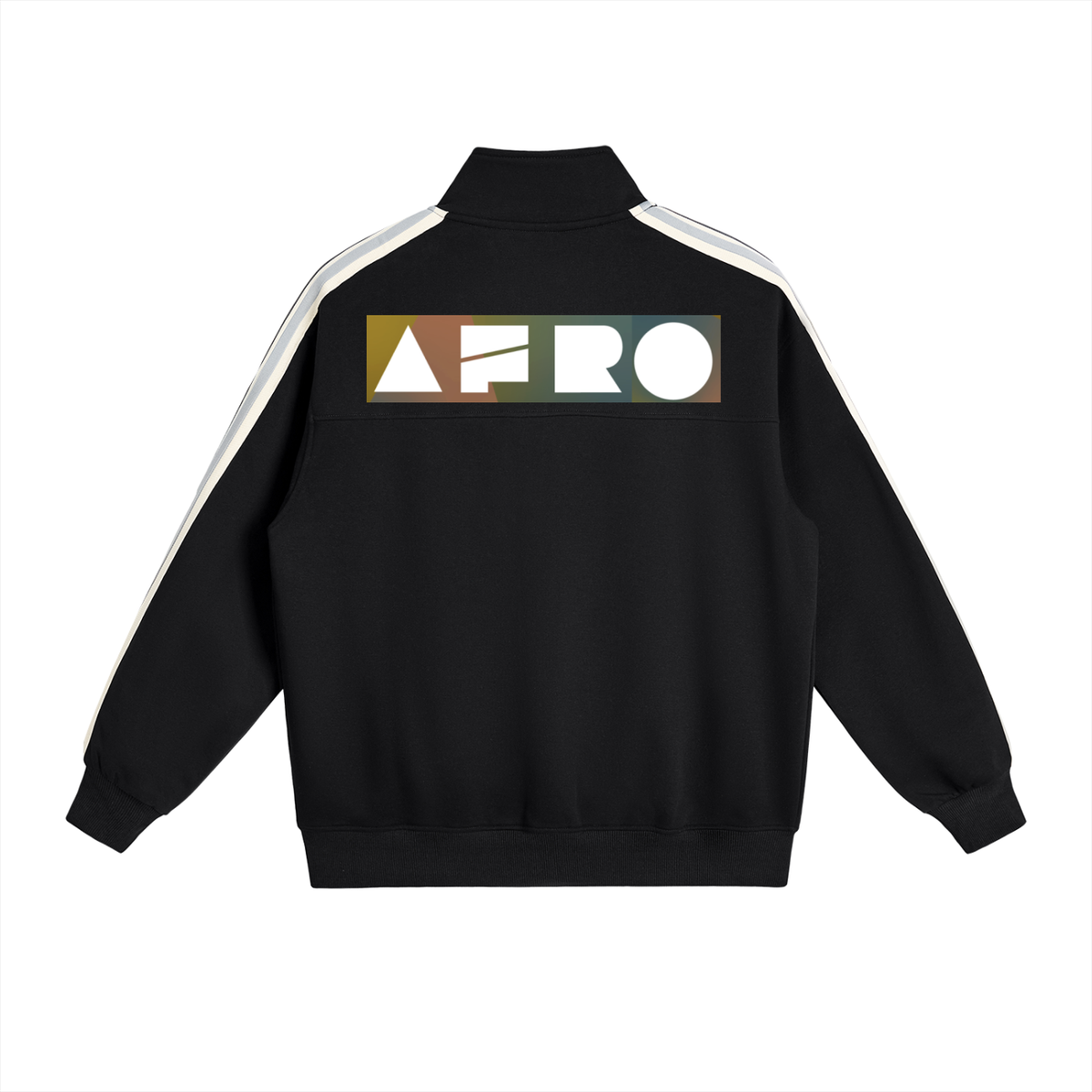 AfroDziak Side-Stripe Stand Collar  Jacket
