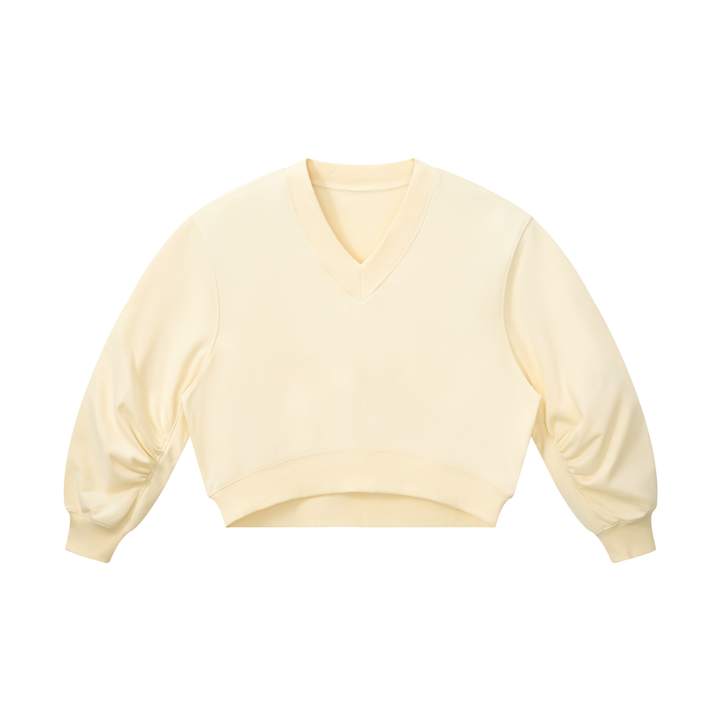 Women’s Crop V-Neck Sweatshirt