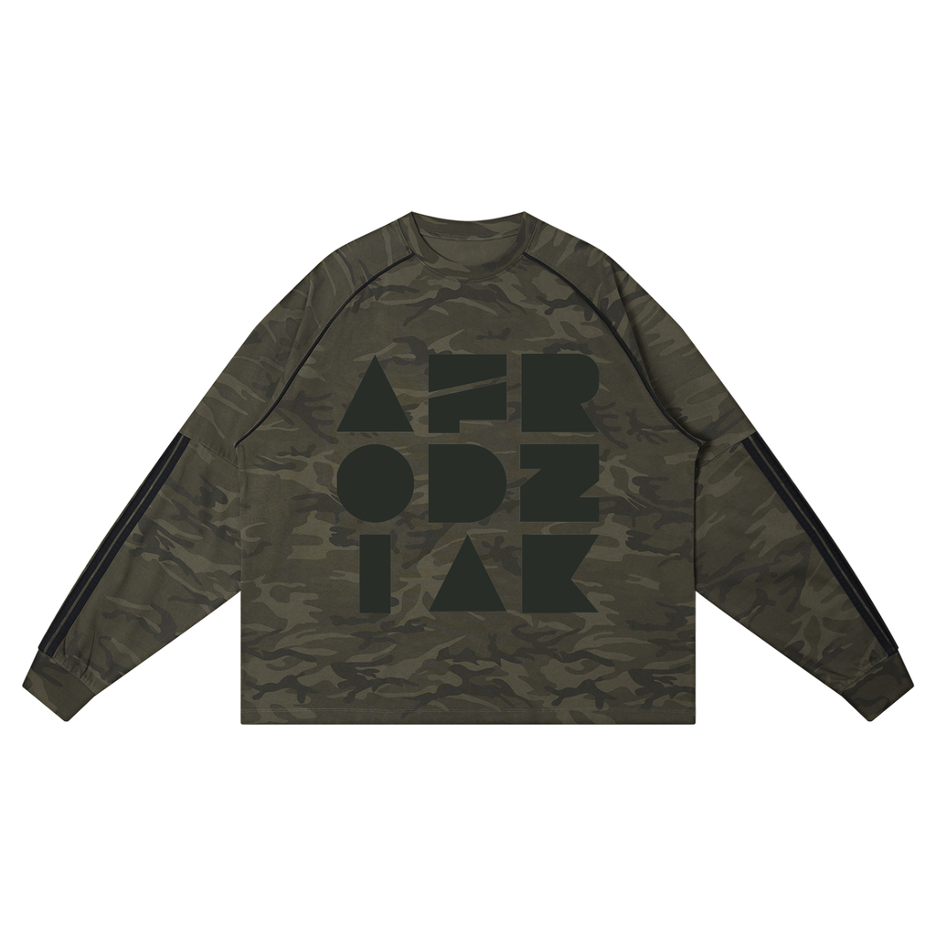 AfroDziak Unisex Camo Loose Long Sleeve T-Shirt