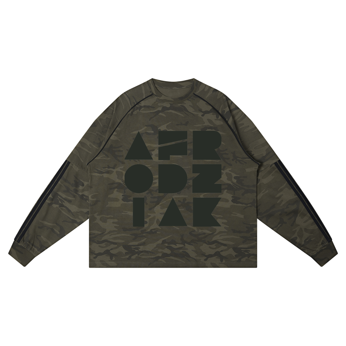 AfroDziak Unisex Camo Loose Long Sleeve T-Shirt
