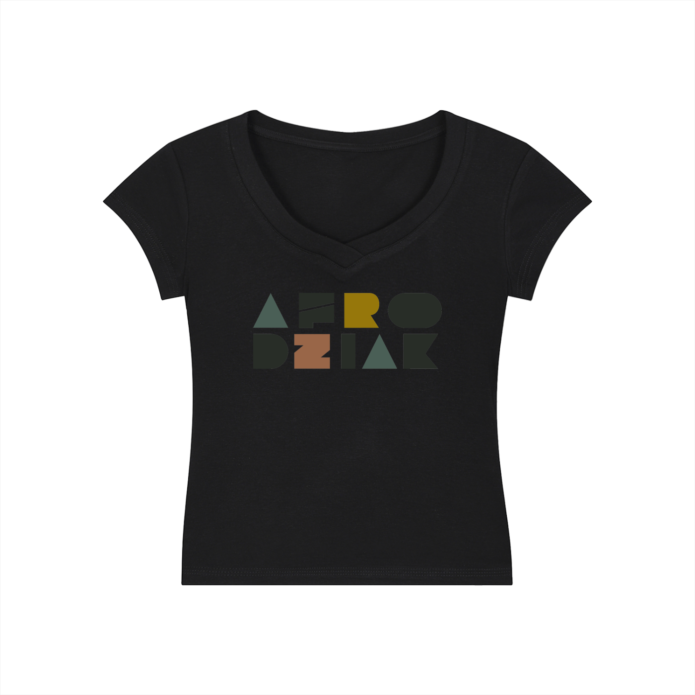 AfroDziak V-Neck Bodycon T-Shirt
