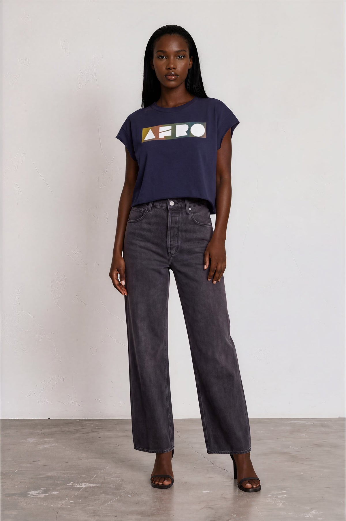 AfroDziak Heavyweight Boxy Raw Edge T-Shirt