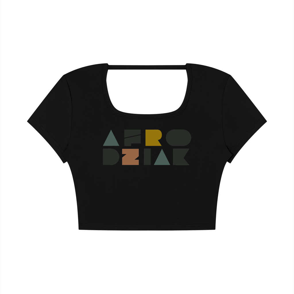 AfroDziak Women's Square Neck Crop T-Shirt
