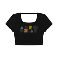 AfroDziak Women's Square Neck Crop T-Shirt