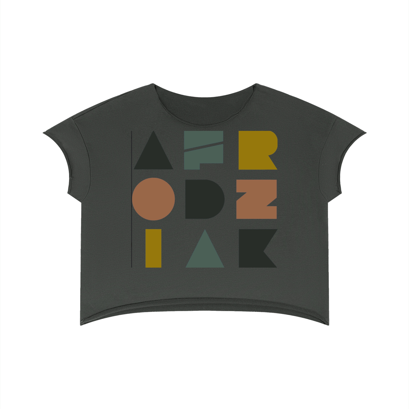 AfroDziak Unisex Heavyweight Boxy Raw Edge T-Shirt