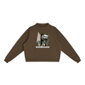 AfroDziak Fleece Mock-Neck Crew Sweatshirt