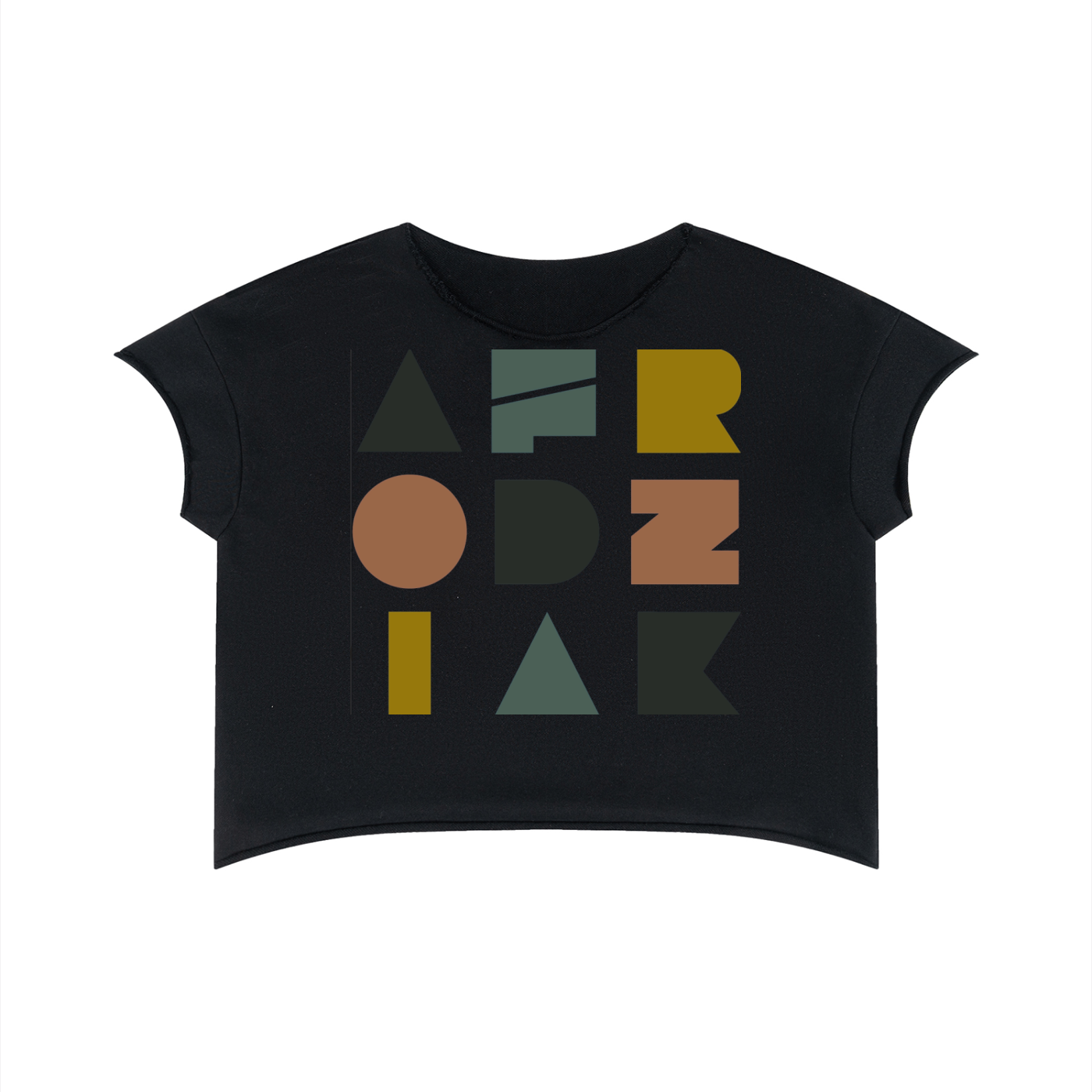 AfroDziak Unisex Heavyweight Boxy Raw Edge T-Shirt
