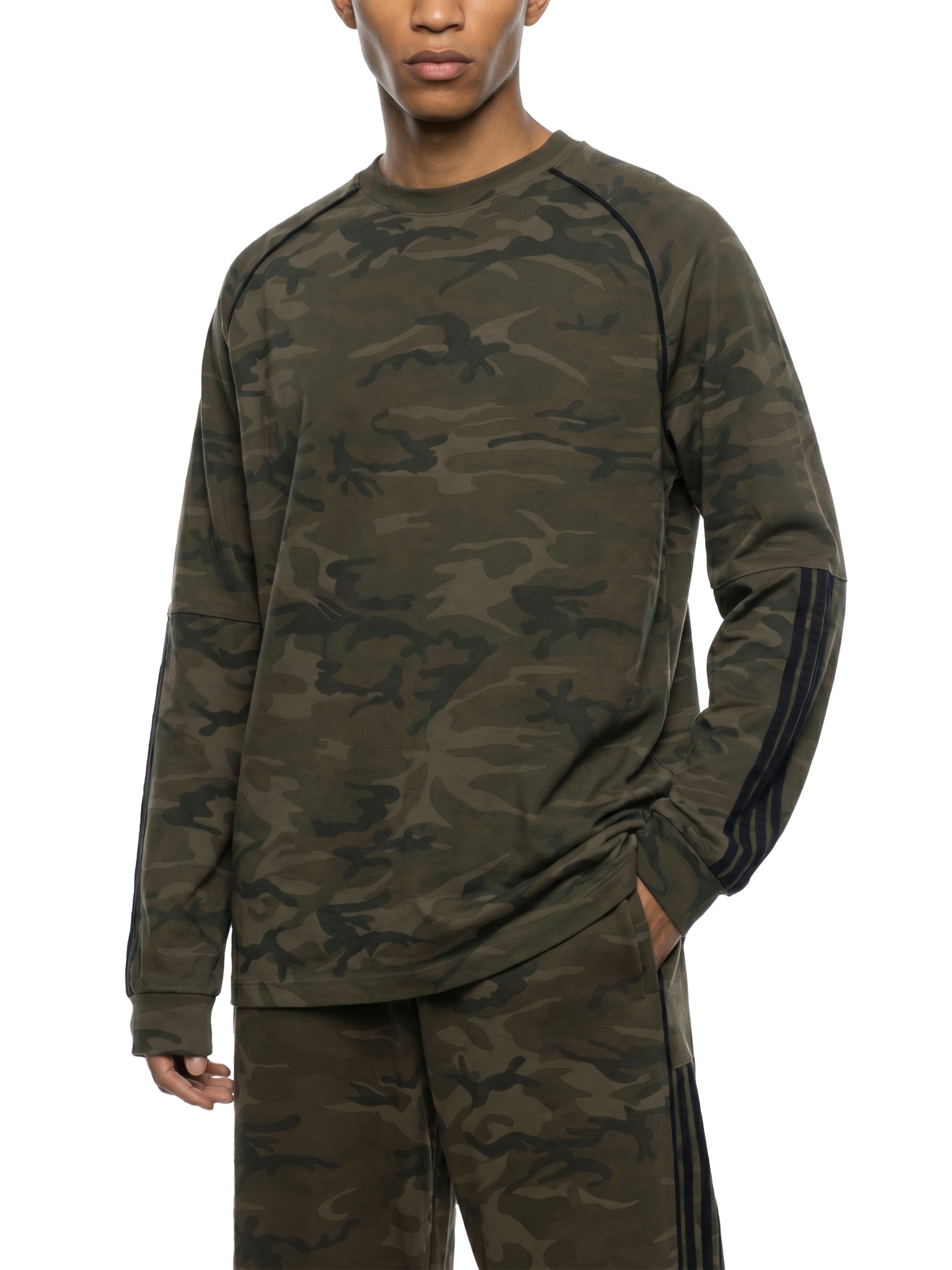 AfroDziak Unisex Camo Loose Long Sleeve T-Shirt