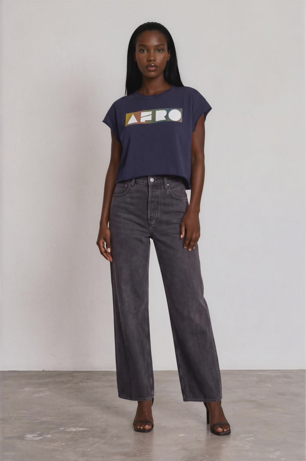 AfroDziak Heavyweight Boxy Raw Edge T-Shirt